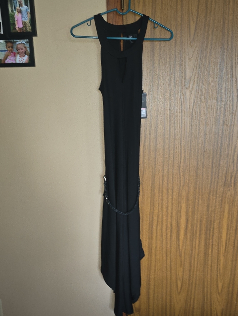 Mossimo Supply Co. Black Sleeveless Maxi Dress with Keyhole Front